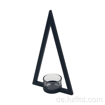 Dreiecksrahmen sicherer und zuverlässiger Glaskerzenhalter
